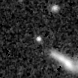 F277W image, 3.2 arcsec across, north up