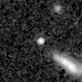 F444W image, 3.2 arcsec across, north up
