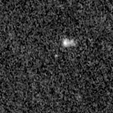 F150W image, 3.2 arcsec across, north up