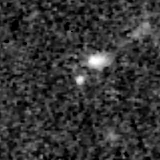 F277W image, 3.2 arcsec across, north up