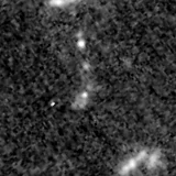 F090W image, 3.2 arcsec across, north up