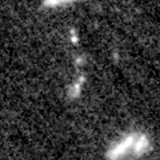F150W image, 3.2 arcsec across, north up