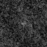 F200W image, 3.2 arcsec across, north up