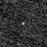 F090W image, 3.2 arcsec across, north up