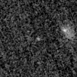 F200W image, 3.2 arcsec across, north up