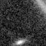 F090W image, 3.2 arcsec across, north up