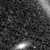 F115W image, 3.2 arcsec across, north up