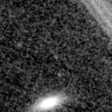 F200W image, 3.2 arcsec across, north up