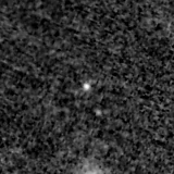 F090W image, 3.2 arcsec across, north up