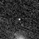 F150W image, 3.2 arcsec across, north up