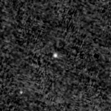F090W image, 3.2 arcsec across, north up
