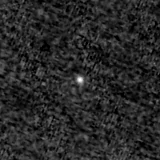 F150W image, 3.2 arcsec across, north up