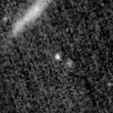 F200W image, 3.2 arcsec across, north up