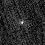F090W image, 3.2 arcsec across, north up