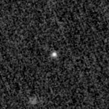 F150W image, 3.2 arcsec across, north up