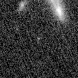F150W image, 3.2 arcsec across, north up