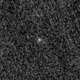 F115W image, 3.2 arcsec across, north up