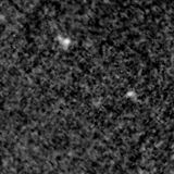 F115W image, 3.2 arcsec across, north up