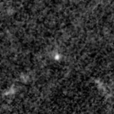 F115W image, 3.2 arcsec across, north up
