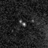 F200W image, 3.2 arcsec across, north up