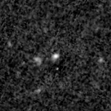 F090W image, 3.2 arcsec across, north up