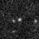 F115W image, 3.2 arcsec across, north up