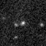 F200W image, 3.2 arcsec across, north up