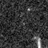 F150W image, 3.2 arcsec across, north up