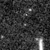 F200W image, 3.2 arcsec across, north up