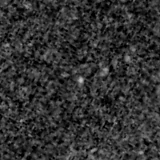 F090W image, 3.2 arcsec across, north up