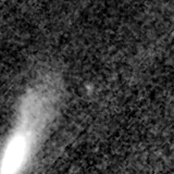 F115W image, 3.2 arcsec across, north up