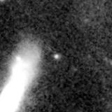 F200W image, 3.2 arcsec across, north up