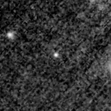F115W image, 3.2 arcsec across, north up