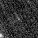 F200W image, 3.2 arcsec across, north up