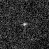 F090W image, 3.2 arcsec across, north up