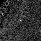 F090W image, 3.2 arcsec across, north up