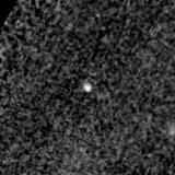 F150W image, 3.2 arcsec across, north up