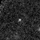 F200W image, 3.2 arcsec across, north up
