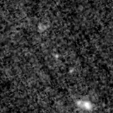 F150W image, 3.2 arcsec across, north up