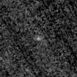 F150W image, 3.2 arcsec across, north up