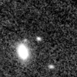 F150W image, 3.2 arcsec across, north up