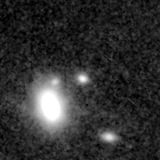 F200W image, 3.2 arcsec across, north up