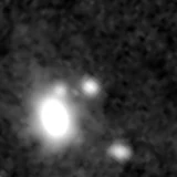 F277W image, 3.2 arcsec across, north up