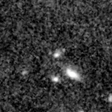 F200W image, 3.2 arcsec across, north up