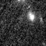 F090W image, 3.2 arcsec across, north up