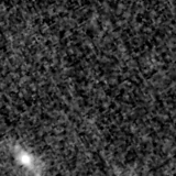 F115W image, 3.2 arcsec across, north up
