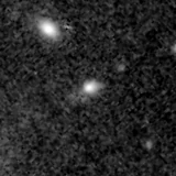 F150W image, 3.2 arcsec across, north up