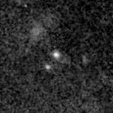 F200W image, 3.2 arcsec across, north up