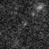 F150W image, 3.2 arcsec across, north up