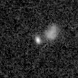 F090W image, 3.2 arcsec across, north up